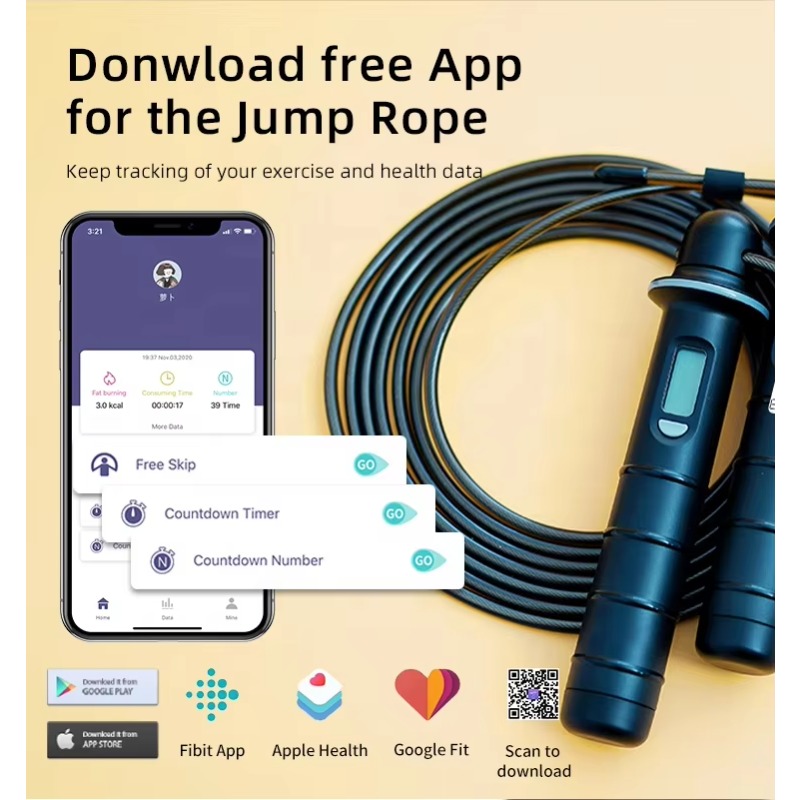 Smart Jump Rope Digital Counter - Vente en gros, compteur de calories,