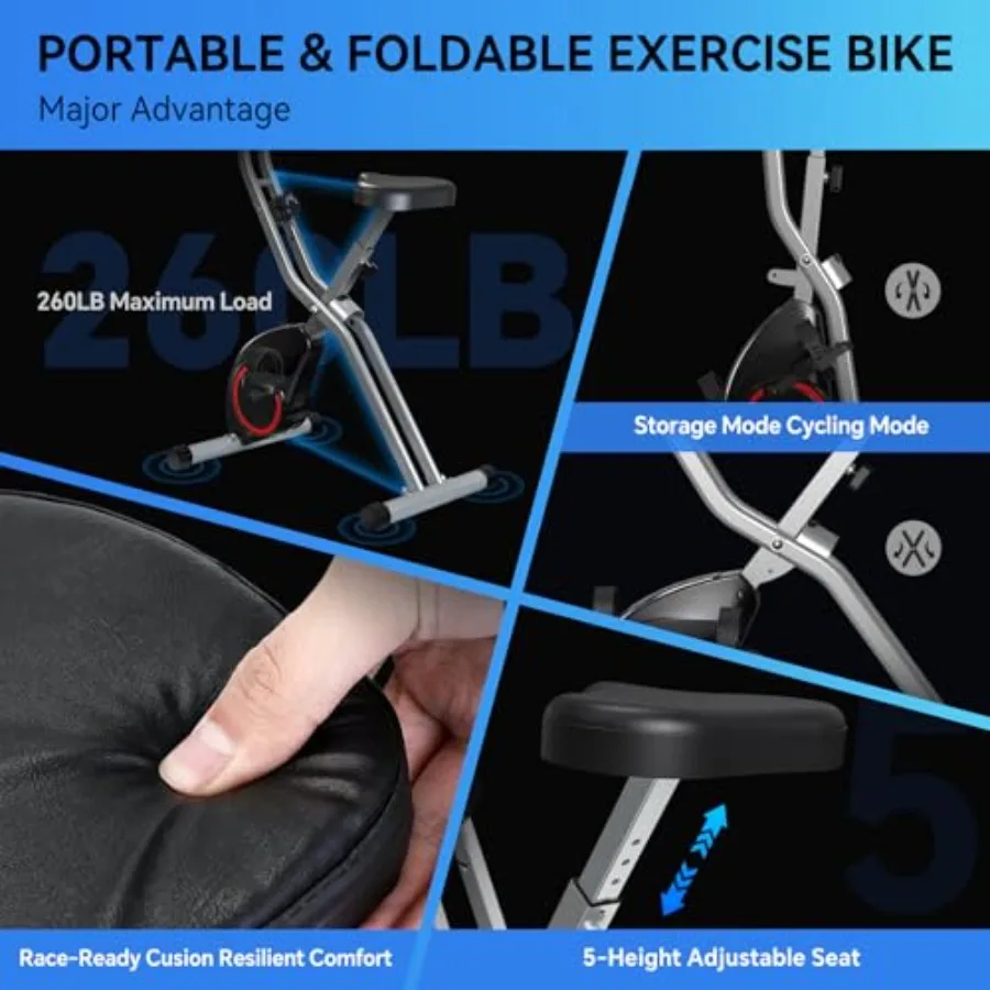 Vélo d'exercice pliable pour p - Exercise Bike Magnetic Resistance avis et prix